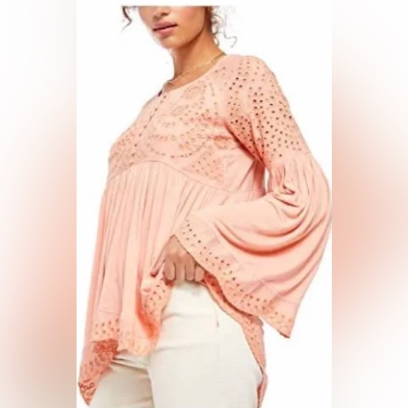 Free People, Sea of Love Blouse, Size M - Picture 2 of 10